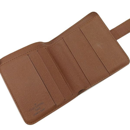 Louis Vuitton Bifold Wallet Compact Zip Monogram Canvas Monogram Gold Hardware