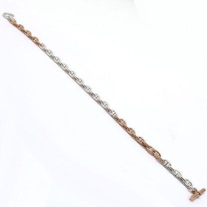 Unused Hermes Chaine D'ancre PM Double Tour Bracelet 43 Frames 18K