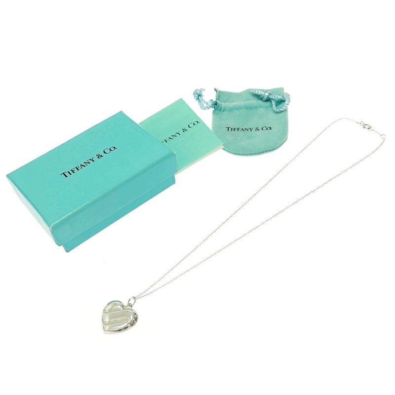 Tiffany & Co Silver Heart Necklace 8.0g 925 Engraved 417872 Necklace