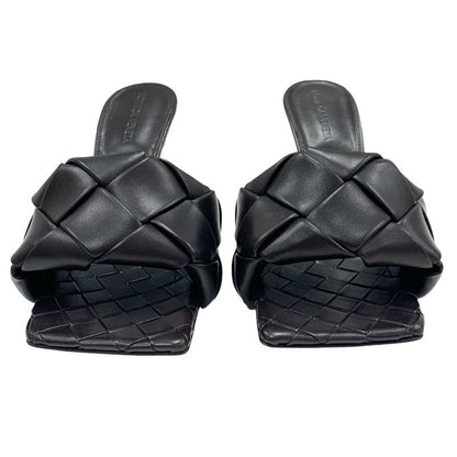 Bottega Veneta Lido Sandals Shoes Leather Dark Brown Mules Intrecciato