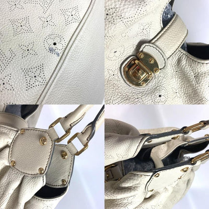 Louis Vuitton Shoulder Bag XL M95548 Monogram Mahina Leather Gris Beige