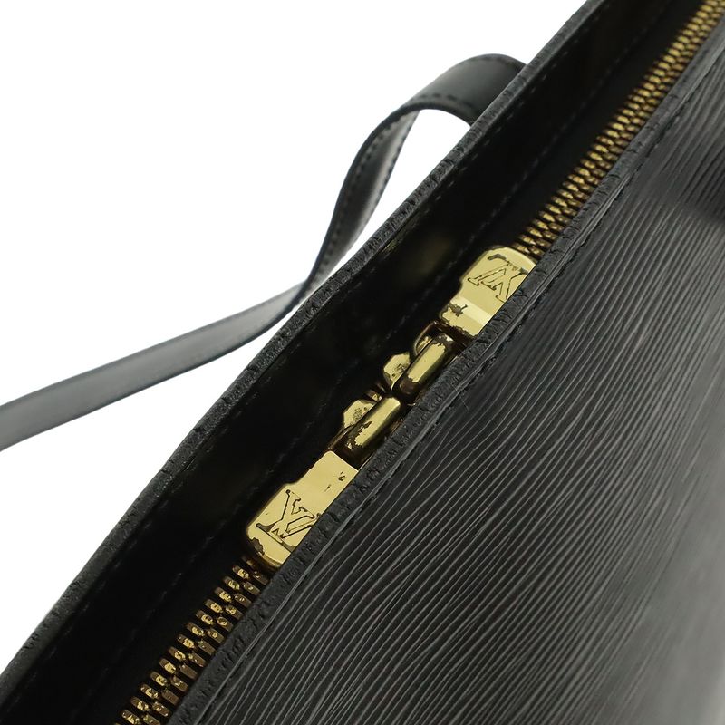 Louis Vuitton Epi Lu Sac Shoulder Bag Tote Bag Shoulder Tote Leather Noir Black