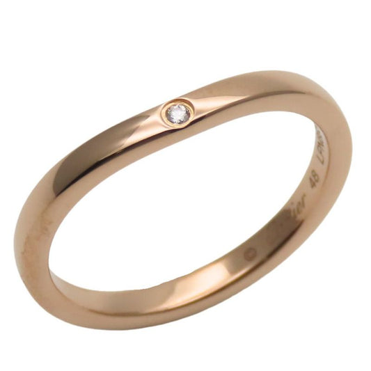 Cartier Ring - Ballerina 48 18K Pink Gold With Diamonds Approx 2.18g Pink Gold