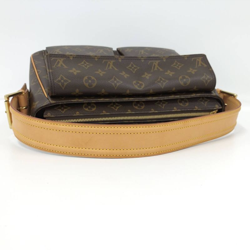 Louis Vuitton Vivacite GM Handbag Monogram Brown M51163