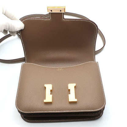Unused Hermes Constance Mini 18 Epson Etoupe Gold Hardware Shoulder
