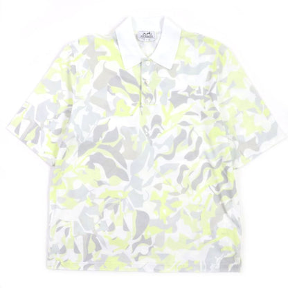 Hermes 23SS Panel Vegetal 100% Cotton Deer Fabric Total Short Sleeve Short