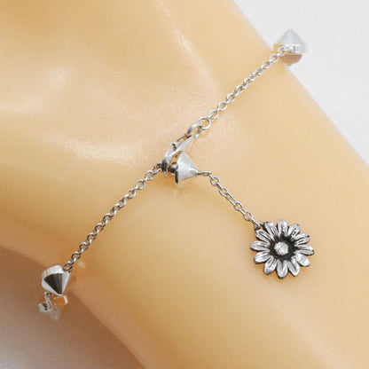 Gucci Double G 925 Silver And Mother-of-pearl Ladies 6.3g Bracelet