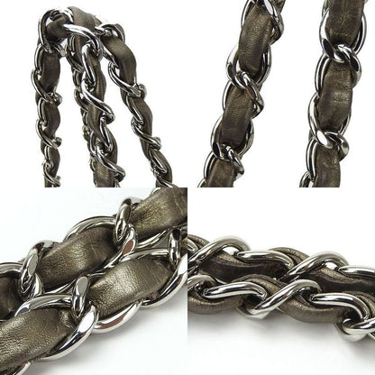 Chanel Tote Bag Shoulder Cambon Line 11 Bronze Coco Mark Casual Daily Use Women