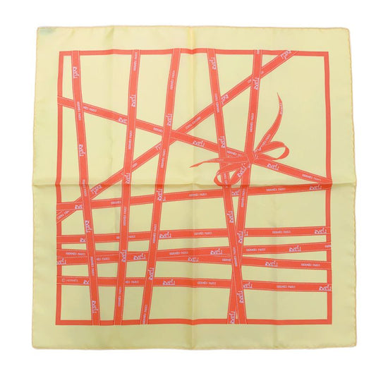 Hermes Scarf Carre 45 Borduc Red White 100% Silk