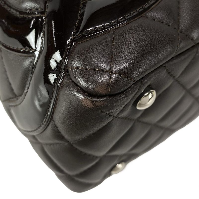 Chanel Shoulder Bag Cambon Line Bow Ring Bag A25171 Dark Brown Leather Lambskin