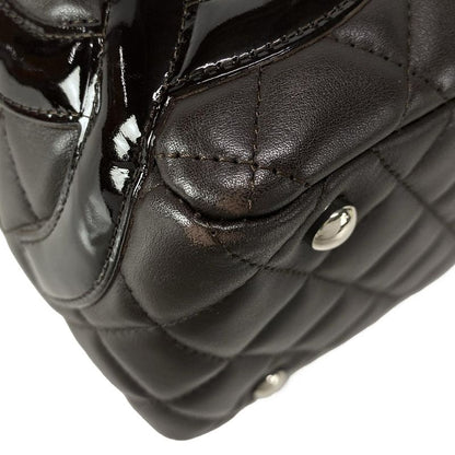 Chanel Shoulder Bag Cambon Line Bow Ring Bag A25171 Dark Brown Leather Lambskin