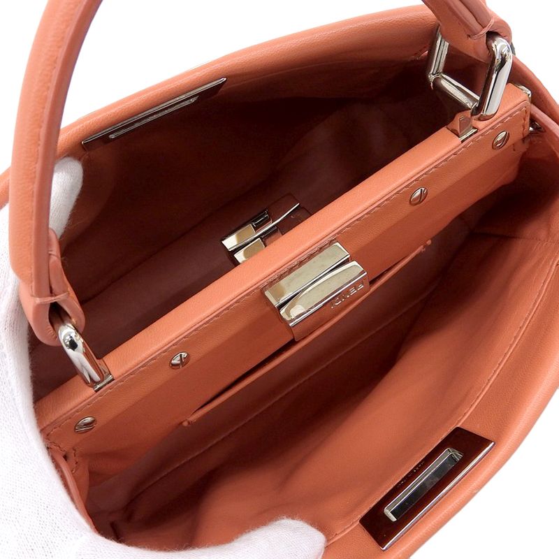 Fendi Mini Peekaboo Frill Shoulder Bag