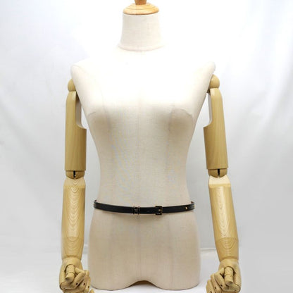 Hermes Belt Pop H Courte 15 80cm (31.50in) Black Gold Hardware B
