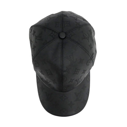 Louis Vuitton Cap Monogram Shadow-m76985 Black Silver-hardware Hat