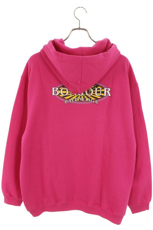 Balenciaga 600583 Thv61 Back Logo Print Hoodie Men's S