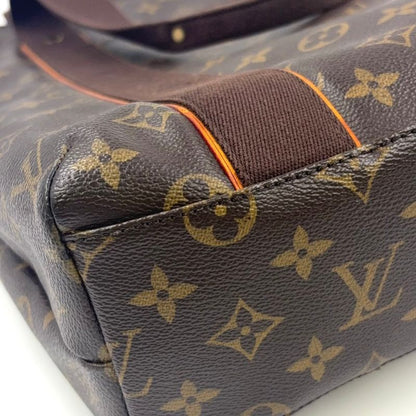 Louis Vuitton Cabas Bobol Damier Ebene Damier Ebene Leather × PVC Brown Tote