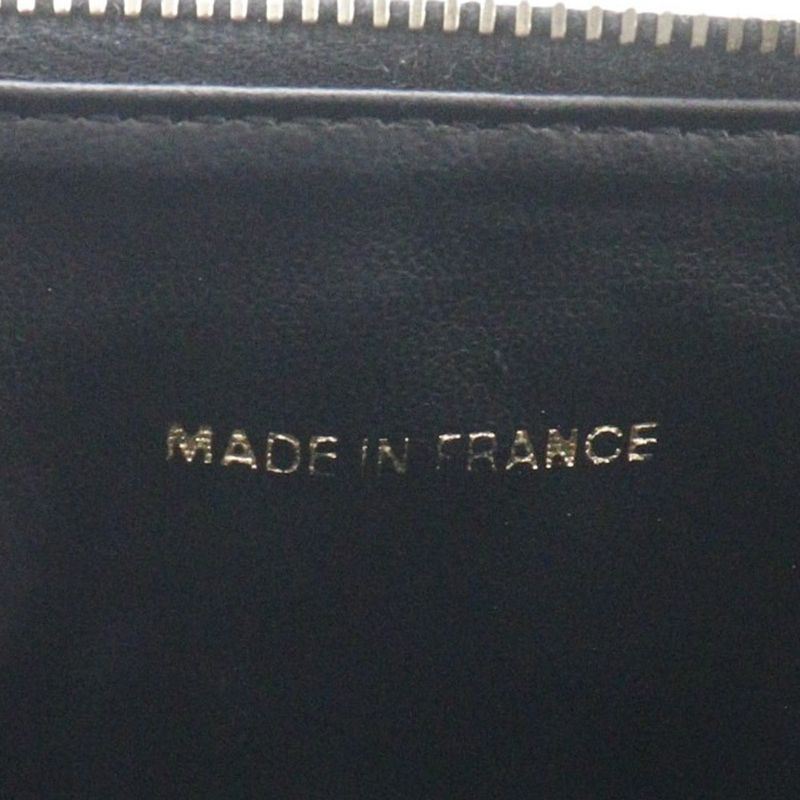 Chanel Vanity Coco Mark Handbag A01998 Caviar Skin Black Ladies Pouch