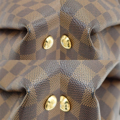 Louis Vuitton Salvi Damier N41399 Brown Gold Hardware Handbag Shoulder