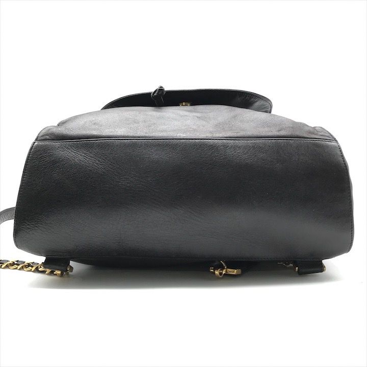 Chanel Jumbo CC Logo Mark Backpack Lambskin Black