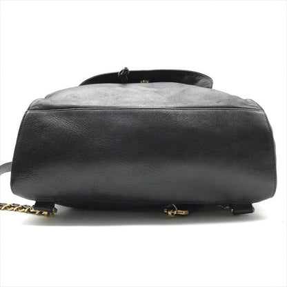 Chanel Jumbo CC Logo Mark Backpack Lambskin Black