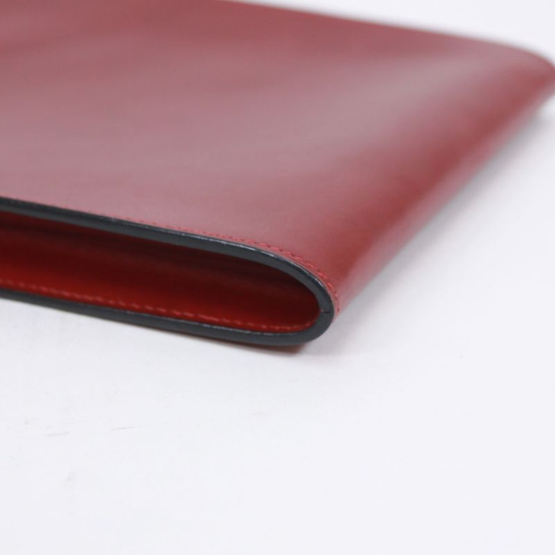 Hermes Onymetou Rouge Ashe Box Calf Red Brown Shoulder Bag