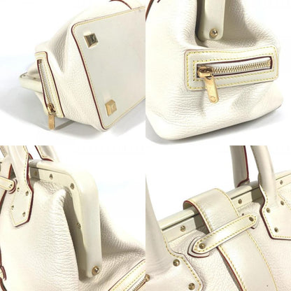 Louis Vuitton Handbag Angenieux PM M91811 Suhari Leather White