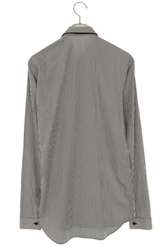 Dior Homme 833c563k4328 Bee Embroidered Striped Ribbed Long Sleeved Shirt Men's