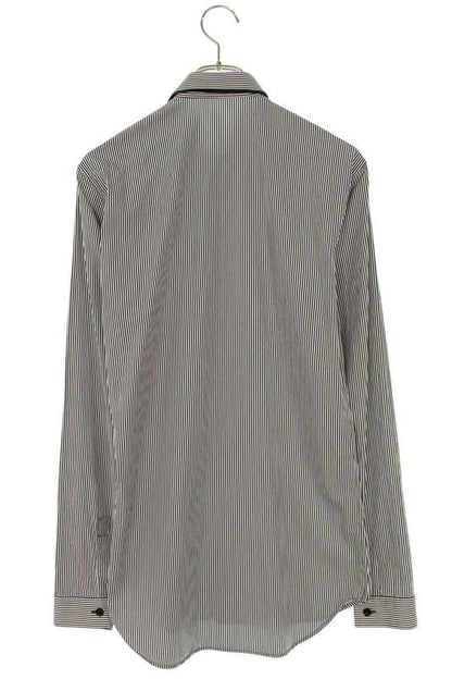 Dior Homme 833c563k4328 Bee Embroidered Striped Ribbed Long Sleeved Shirt Men's