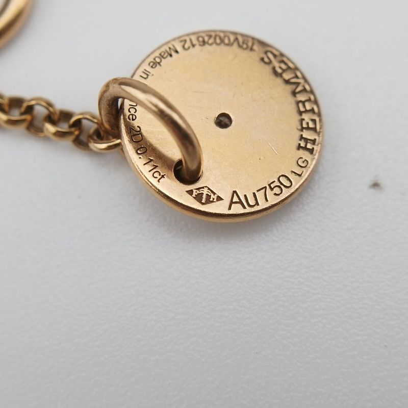 Hermes Gambard H Logo Gold Au75019v002612