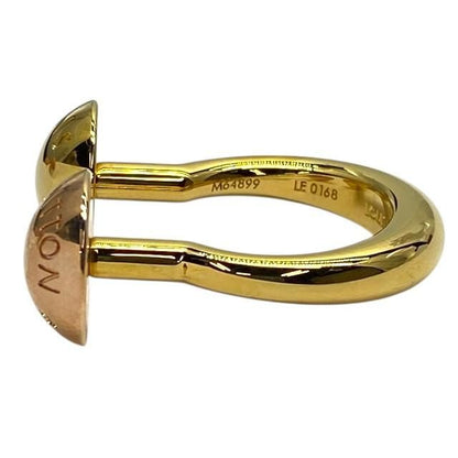 Louis Vuitton M64899 Burg Studded Ring Studded Ring Gold GP [size 12]