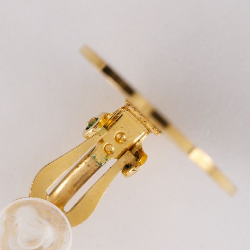 Hermes Serie *only One Side Gold Plated Ladies 3.7g Ear Ring