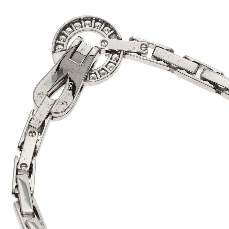 Cartier Agrafe Diamond Necklace 18K White Gold Ladies