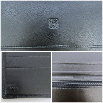 Loewe Trifold Wallet Ec21948 Black Anagram Nappa