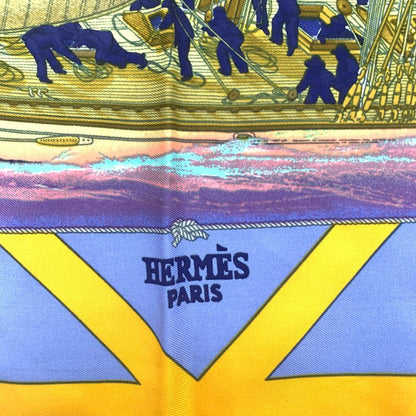 Hermes Carre 90 Rafales Spree Ship Multicolor Large Scarf 100% Silk