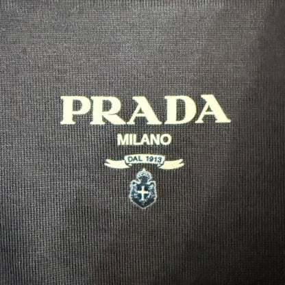 23aw Prada Used Cotton Pique Short Sleeve Polo Shirt Size M Navy Men's Used