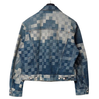 2024ssLouis Vuitton Damier Classic Denim Jacket Denim Jacket Size 50