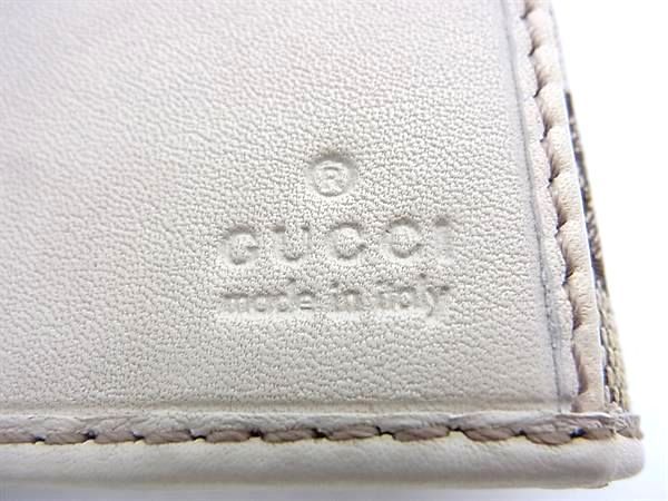 Pattern Gucci 181593 Interlocking G GG Pattern GG Canvas And Leather Bifold