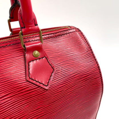 Louis Vuitton Speedy 25 Epi Castilian Red Leather Red Handbag Gold M43017