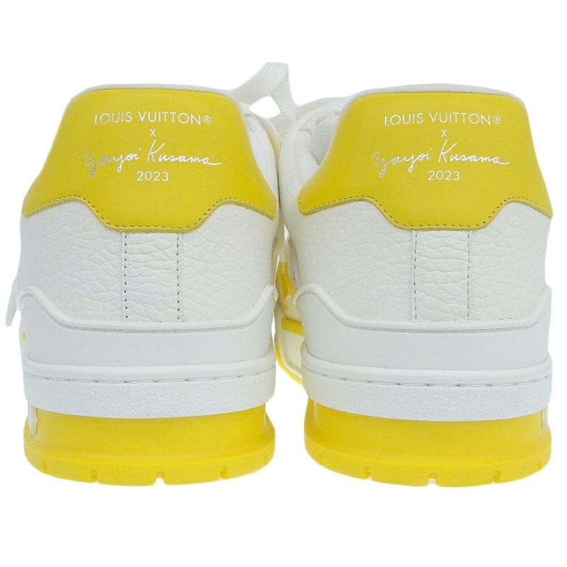 Unused With Box Louis Vuitton 2023 Yayoi Kusama Collaboration Trainer Line Low