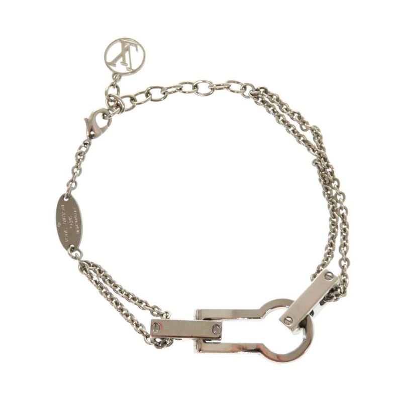 Louis Vuitton Single Bracelet Serieurs Strass M68120 Metal Rhinestone Silver