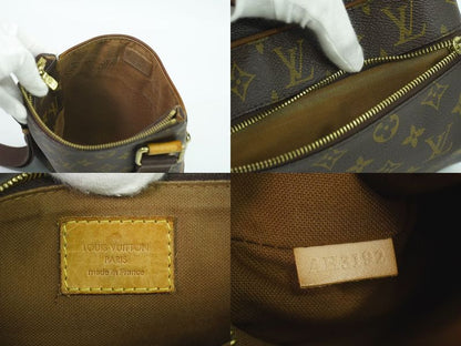 Authentic Louis Vuitton LV Pochette Valmy Monogram Shoulder Bag Pochette Brown