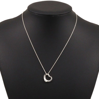 Tiffany & Co Open Heart Elsa Peretti 925 Silver Ladies 2.7g Necklace
