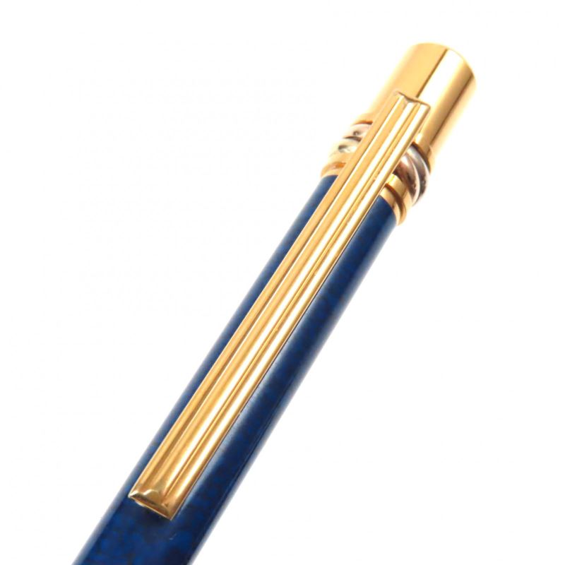  Cartier Mast Trinity Rare Marble Pattern Logo Engraved Twist