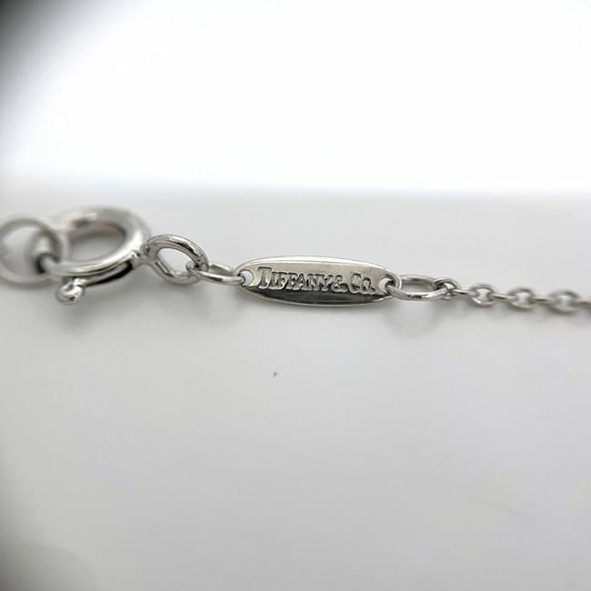 Tiffany & Co Open Heart Necklace Ec22784 Silver