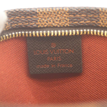 Louis Vuitton 00 N51982 Damier Trousse Makeup Handbag Pouch Brown Women
