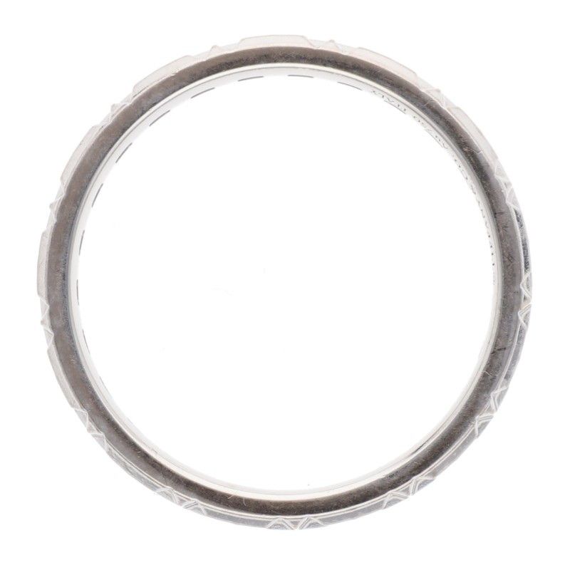 Tiffany & Co T True 18K White Goldring Men's #16