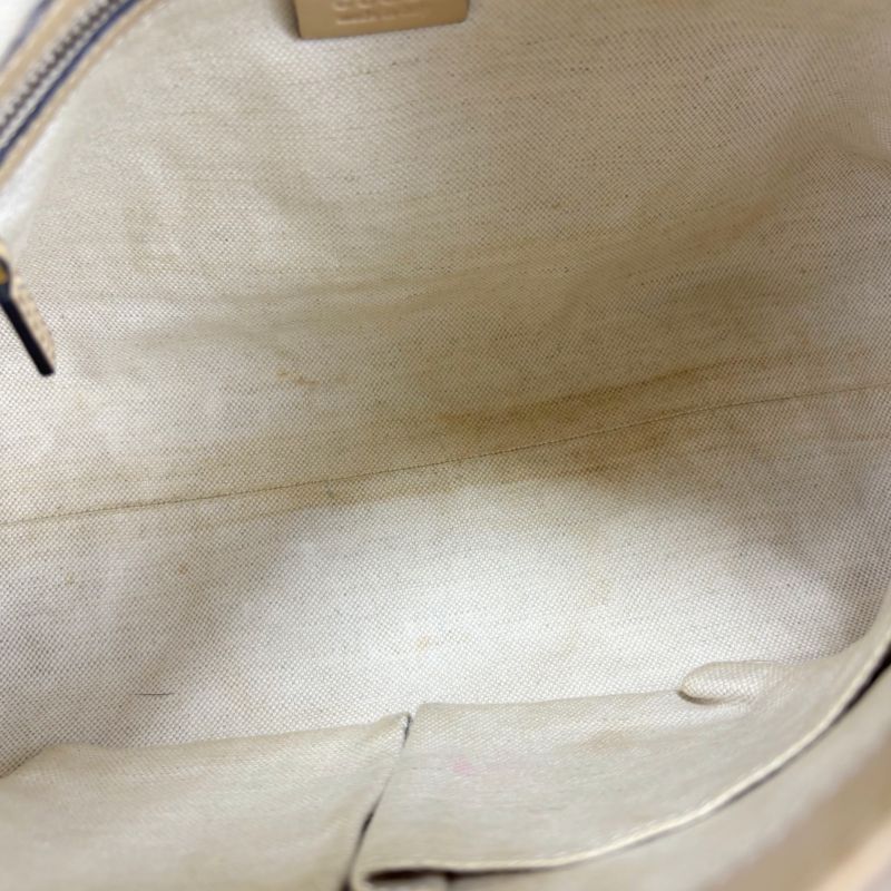 Gucci One Shoulder Bag Handbag Scarlet Interlocking GG Canvas Lame Hobo Soho