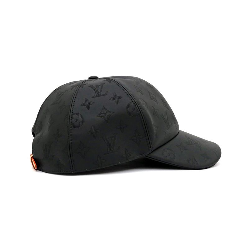 Louis Vuitton Cap Monogram Shadow-m76985 Black Silver-hardware Hat
