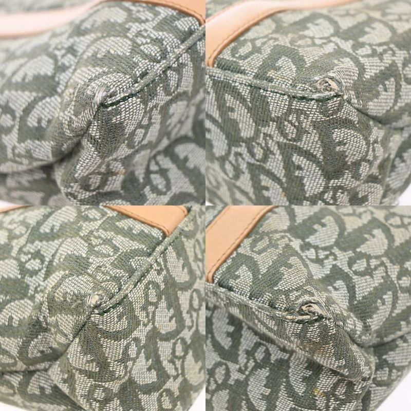 Christian DIOR Shoulder Tote Leather Canvas Leather 70kb031