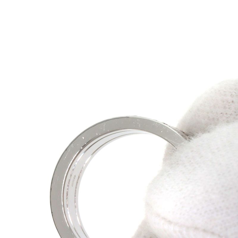 Cartier C2 LM Edge Diamond #50 Ring 18K White Gold Ladies